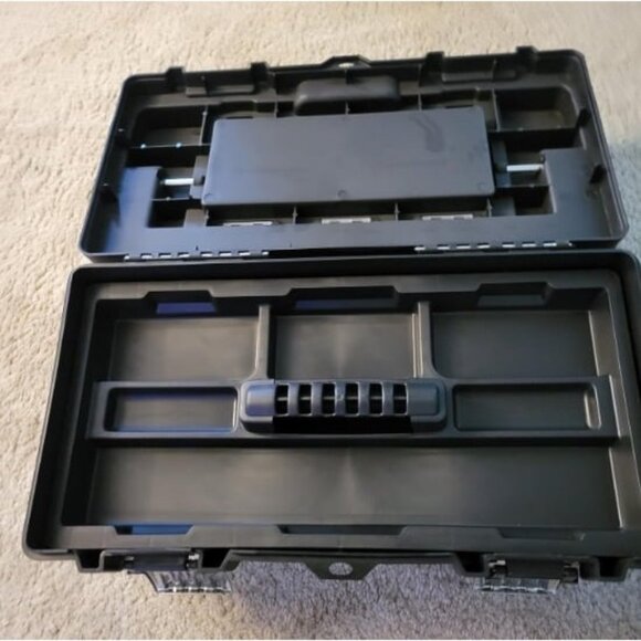 Plastic Tool Box Organizer & Durable Tool Storage Box: Portable Removable Tray - Picture 4 of 4